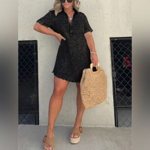 WOMEN'S WASHED SHIRT DRESS